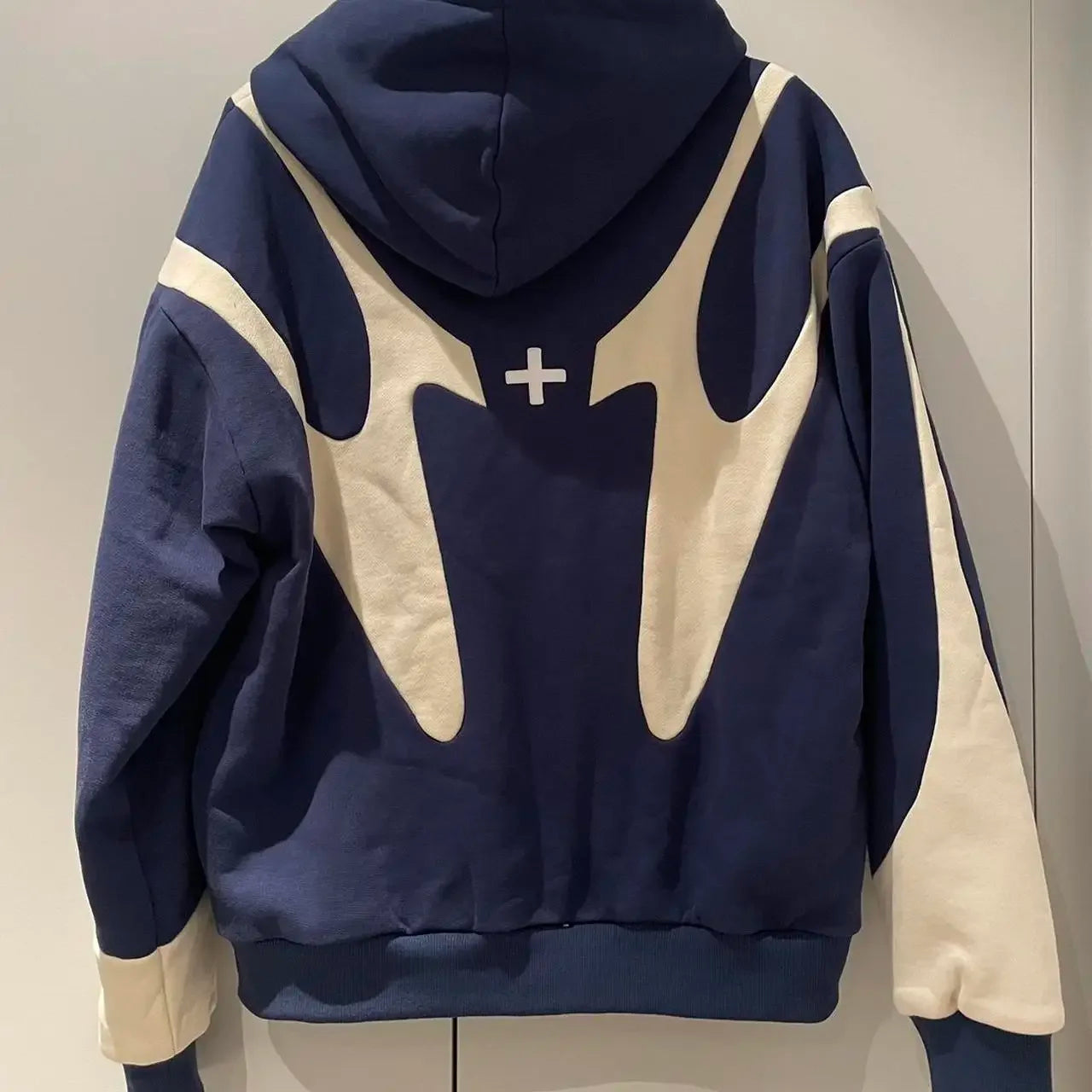 Blue Y2K Zip Hoodie