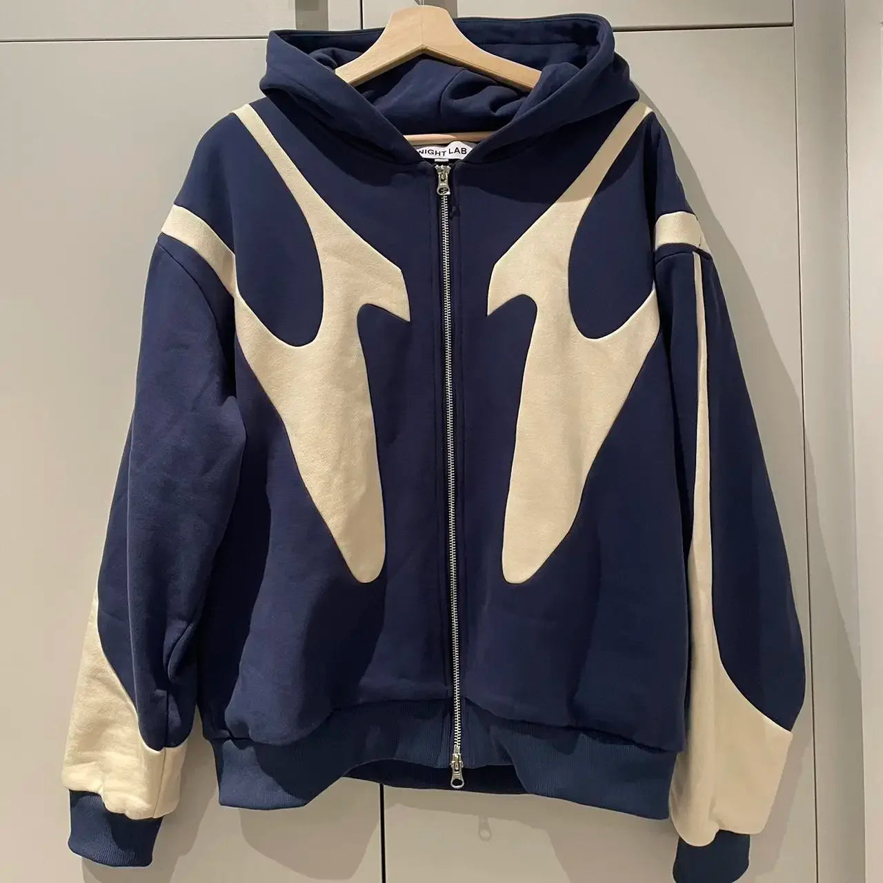 Blue Y2K Zip Hoodie