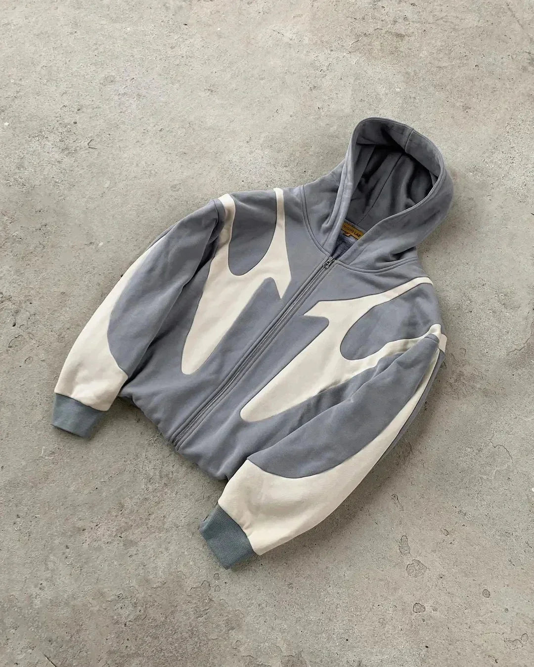 Blue Y2K Zip Hoodie